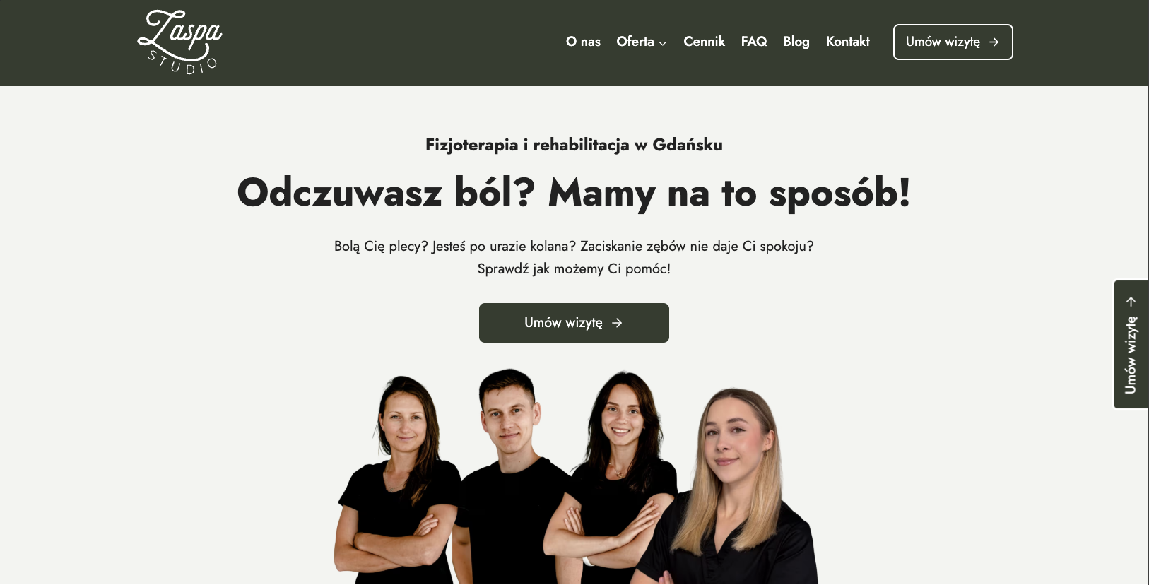 Strona Zaspa Studio — fizjoterapia Gdańsk